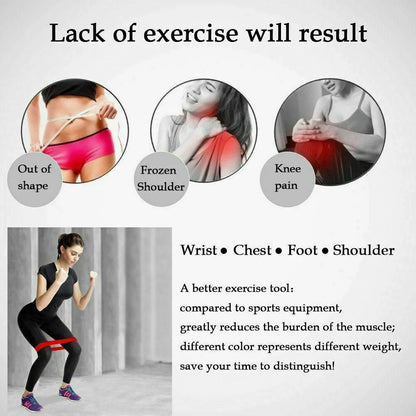 Yoga Booty Band Eco-Friendly Yoga Resistance Bands 5-Piece