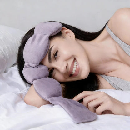 Weighted Eyemask for Deep Sleep 100% Blackout Strap-Free Design Calming Eye Cover for Side-Sleeping Comfortable for Eyes
